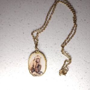 Handmade clay necklace